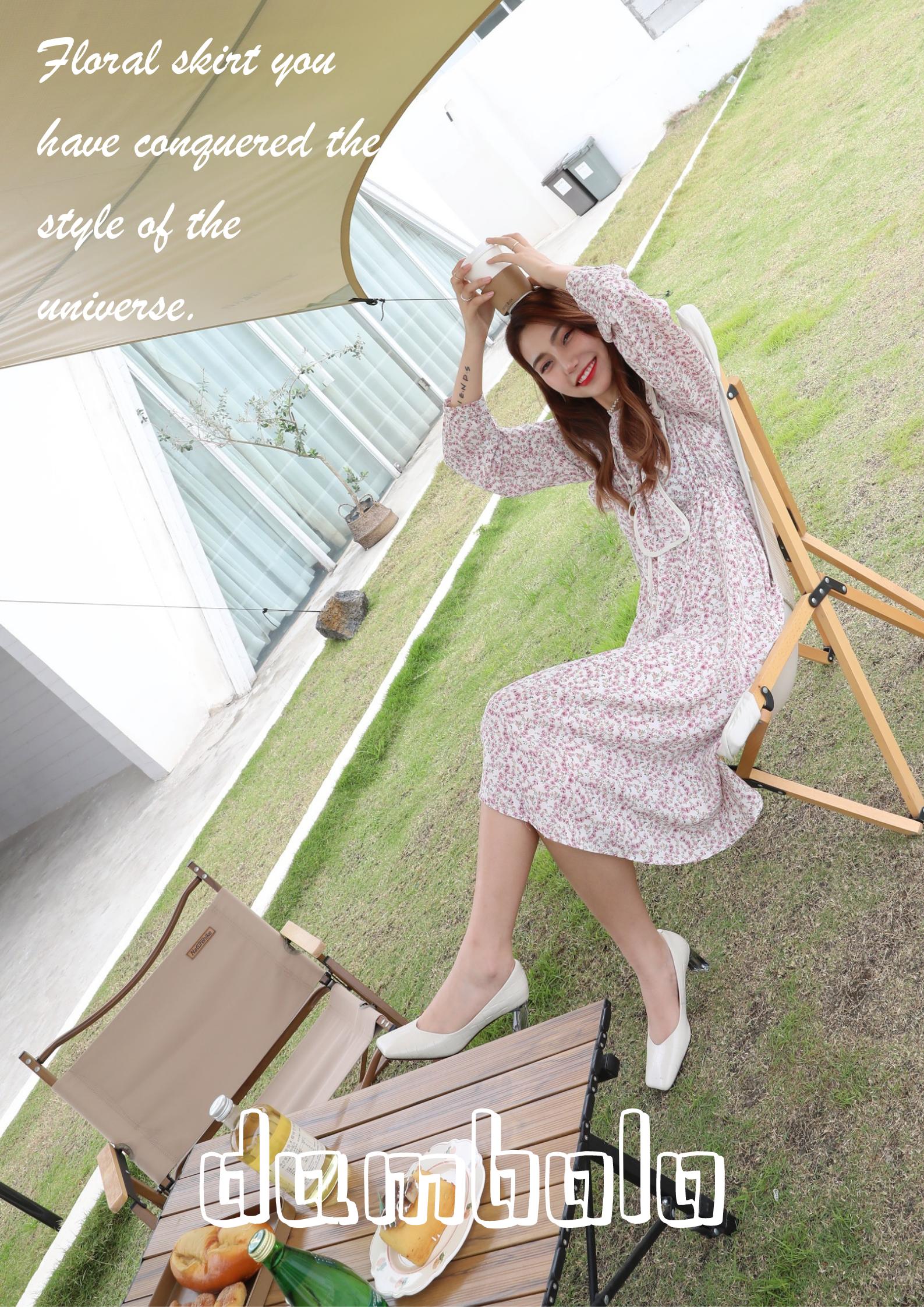 真·人间甜妹，丹比奴甜心碎花裙穿搭指南