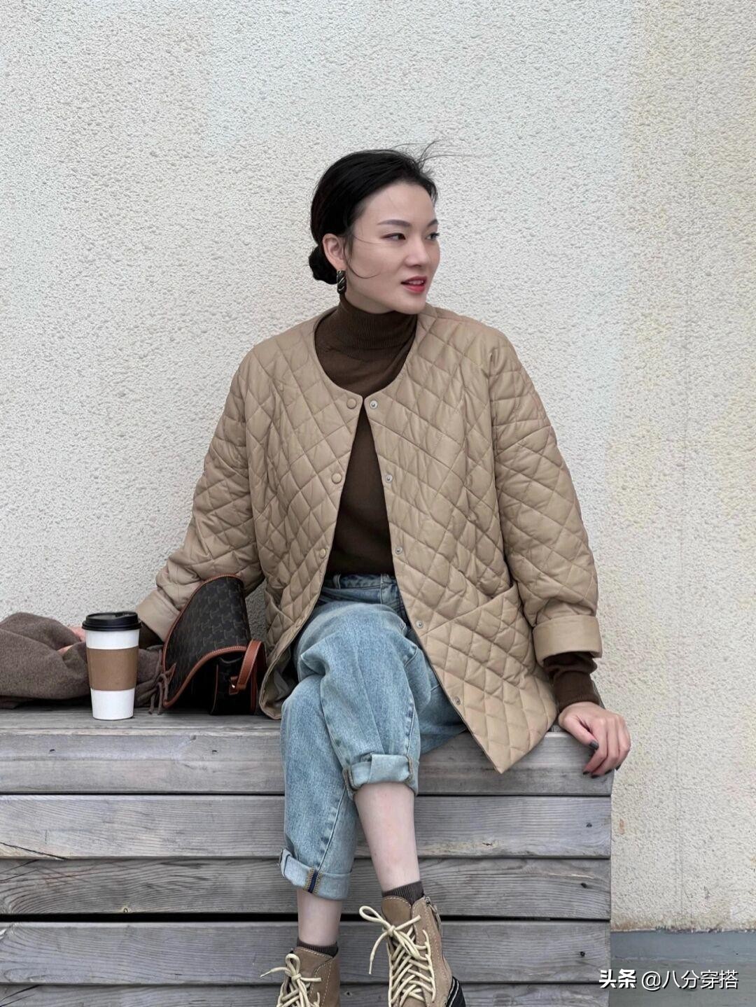 高级羽绒防寒风,冬季复古高级感穿搭羽绒服