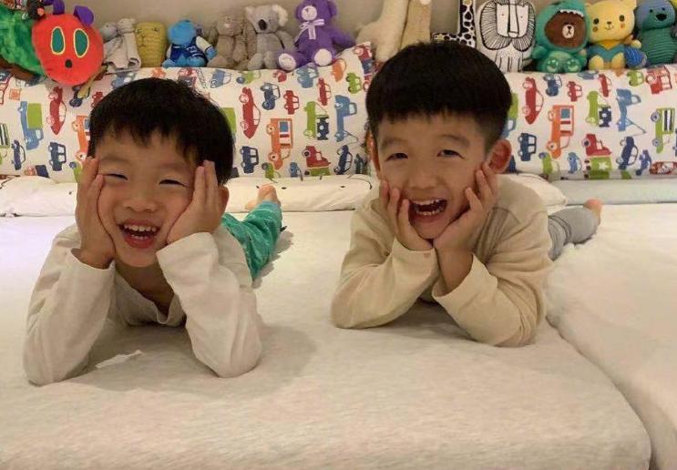 范玮琪双胞胎儿子抱在一起好温馨,范玮琪的双胞胎儿子