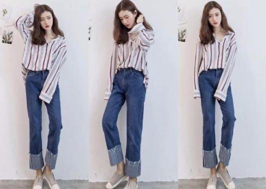 t恤牛仔裤怎么搭配显时尚,牛仔裤搭配t恤怎样穿比较漂亮