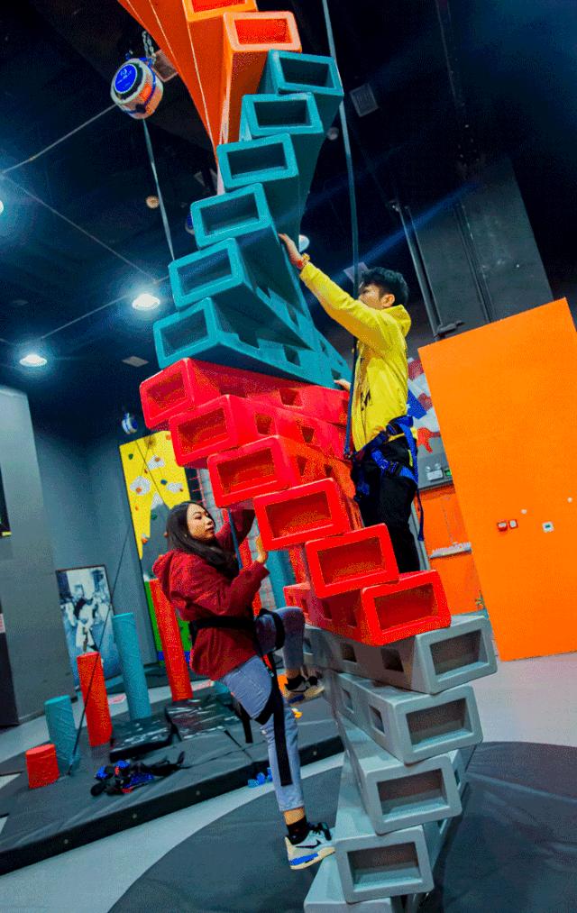 蹦床公园90米魔鬼滑梯,翼动蹦床公园滑梯