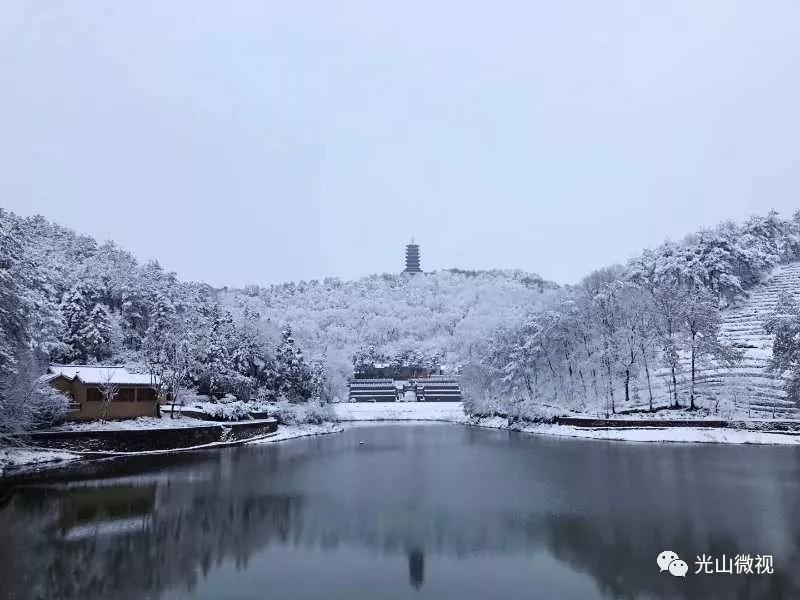 替你“打卡”！疫情中的光山雪景