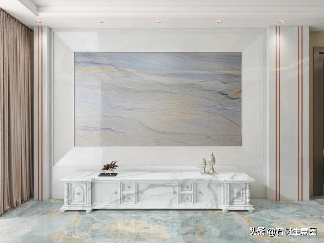 奢石旋转茶几,奢石茶几组合