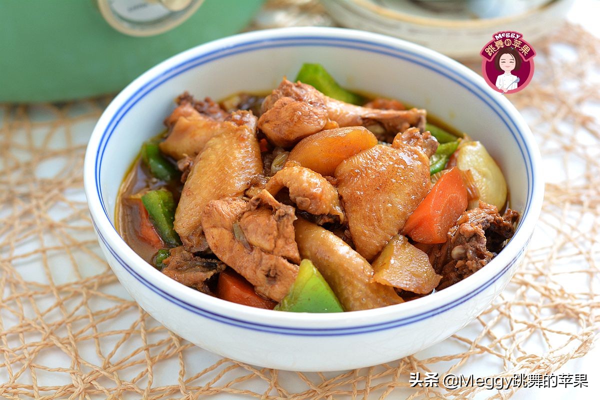 我用半只鸡做了黄焖鸡,3人晚餐硬菜就它了,吃到盆光碗净真满足