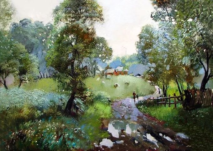 西欧大师画家的风景油画作品,卢卡斯风景油画作品