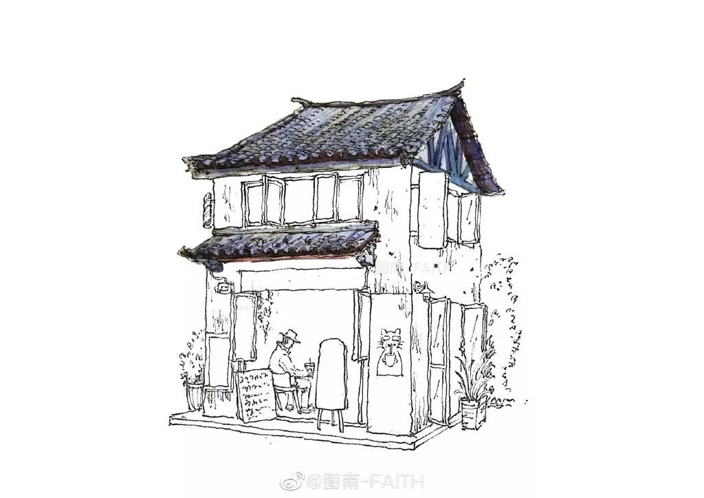 水彩画建筑入门零基础初学,水彩大师的建筑风景作品