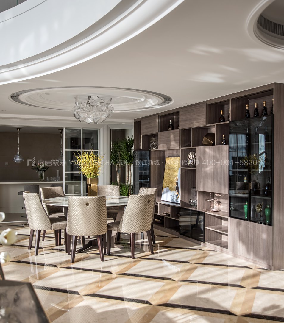 浙江欧式别墅软装设计,轻奢别墅装修风格杭州