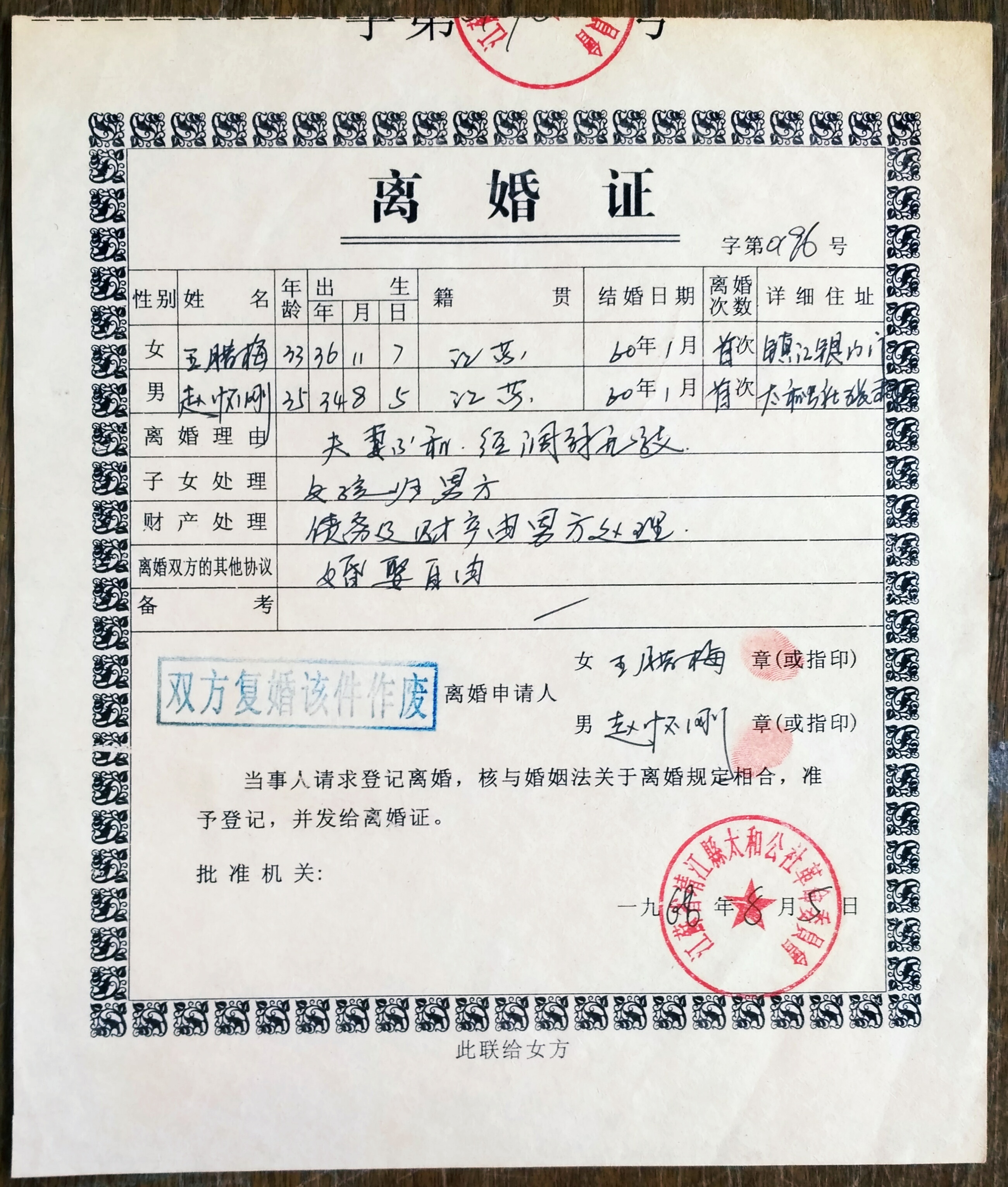 手稿|离婚的习俗与离婚证的变迁