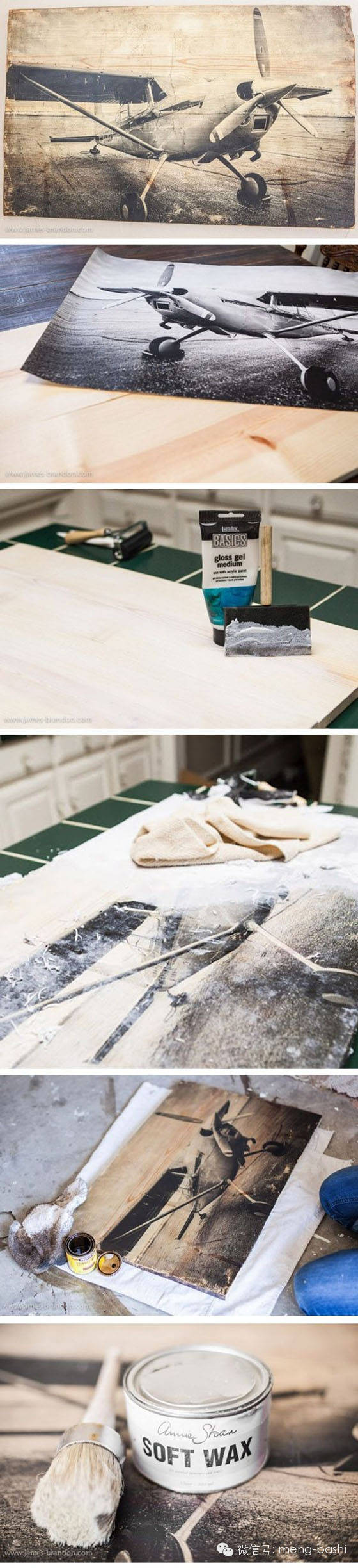她将照片反扣在木板上之后，只做了这几步，结果大家都来效仿她