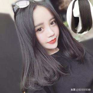 短发发型内扣梨花头,中分梨花头内扣中长发