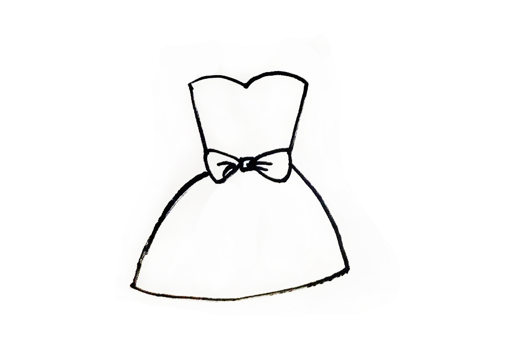 简笔画衣服教程幼儿园,衣服简单亲子简笔画