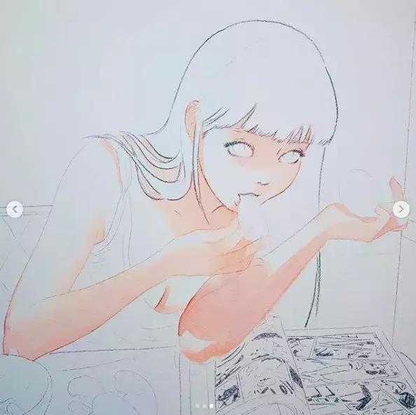 不务正业、跳钢管舞的她靠画羞羞画撩到46万粉丝,画作撩性格酷