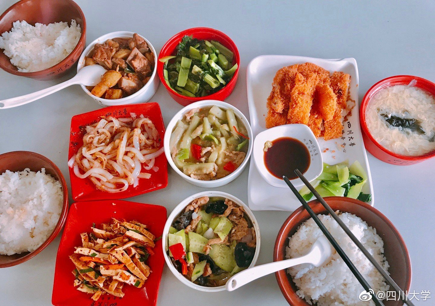 四川的大学食堂伙食,四川大学的饭菜好不好吃