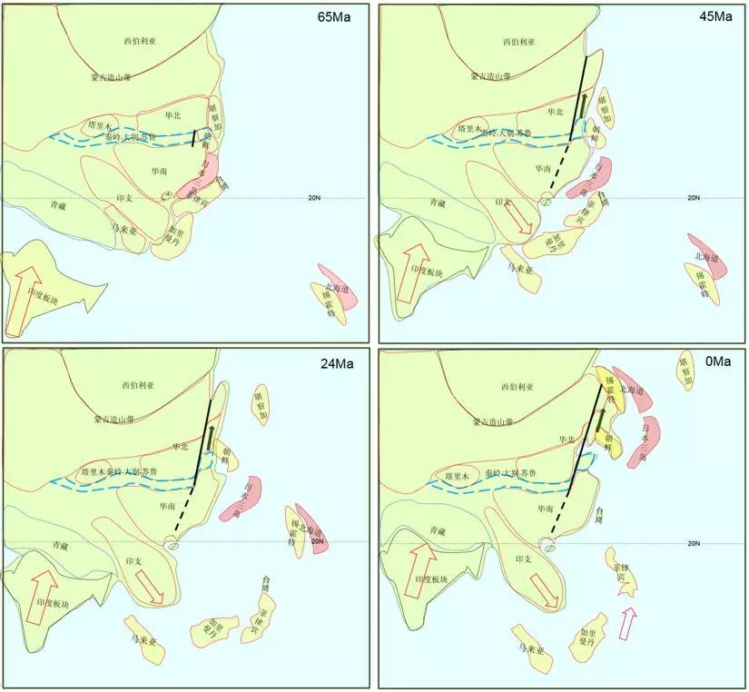 日本从中国裂解漂移-顺路生成了东海南海盆地和油气田？