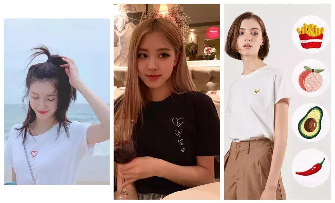 今年流行的明星同款t恤,明星同款时髦休闲t恤