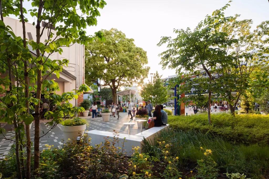 六七十年代商业街景观设计,复古商业街景观设计