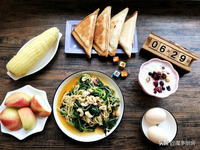 3分钟教你做出一份美味早餐,100份仪式感早餐