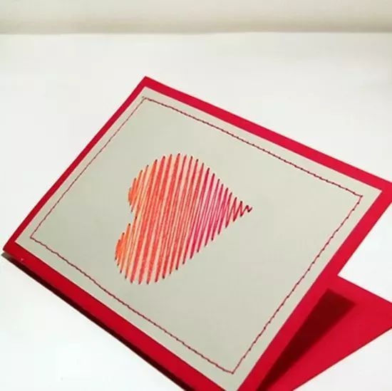 手工心形贺卡又简单漂亮,超级简单可爱的爱心贺卡