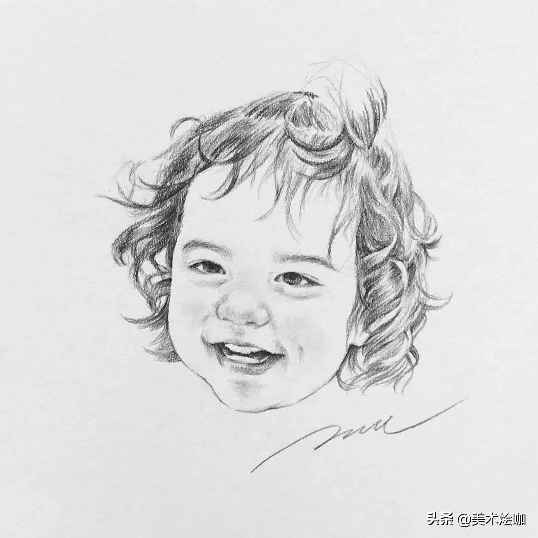 他笔下的极简山水禅意十足,他画的风景素描每笔都是细节