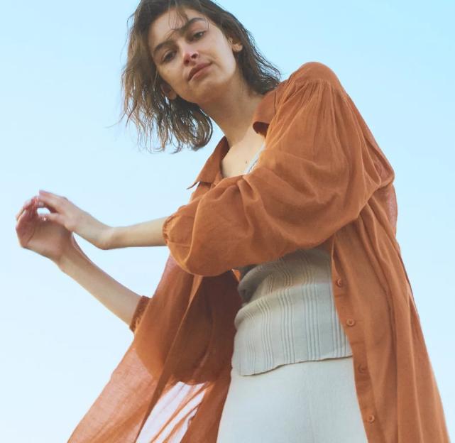 长衬衫的多种穿法,长衬衫的多种穿法配裙子