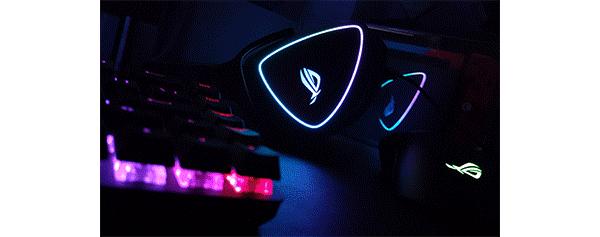 游戏宅理想桌面,电竞头戴式耳机rog棱镜s