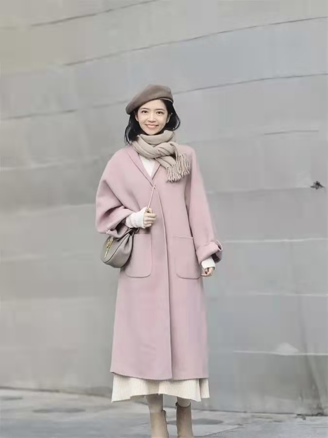 轻盈浪漫,裸粉色法式