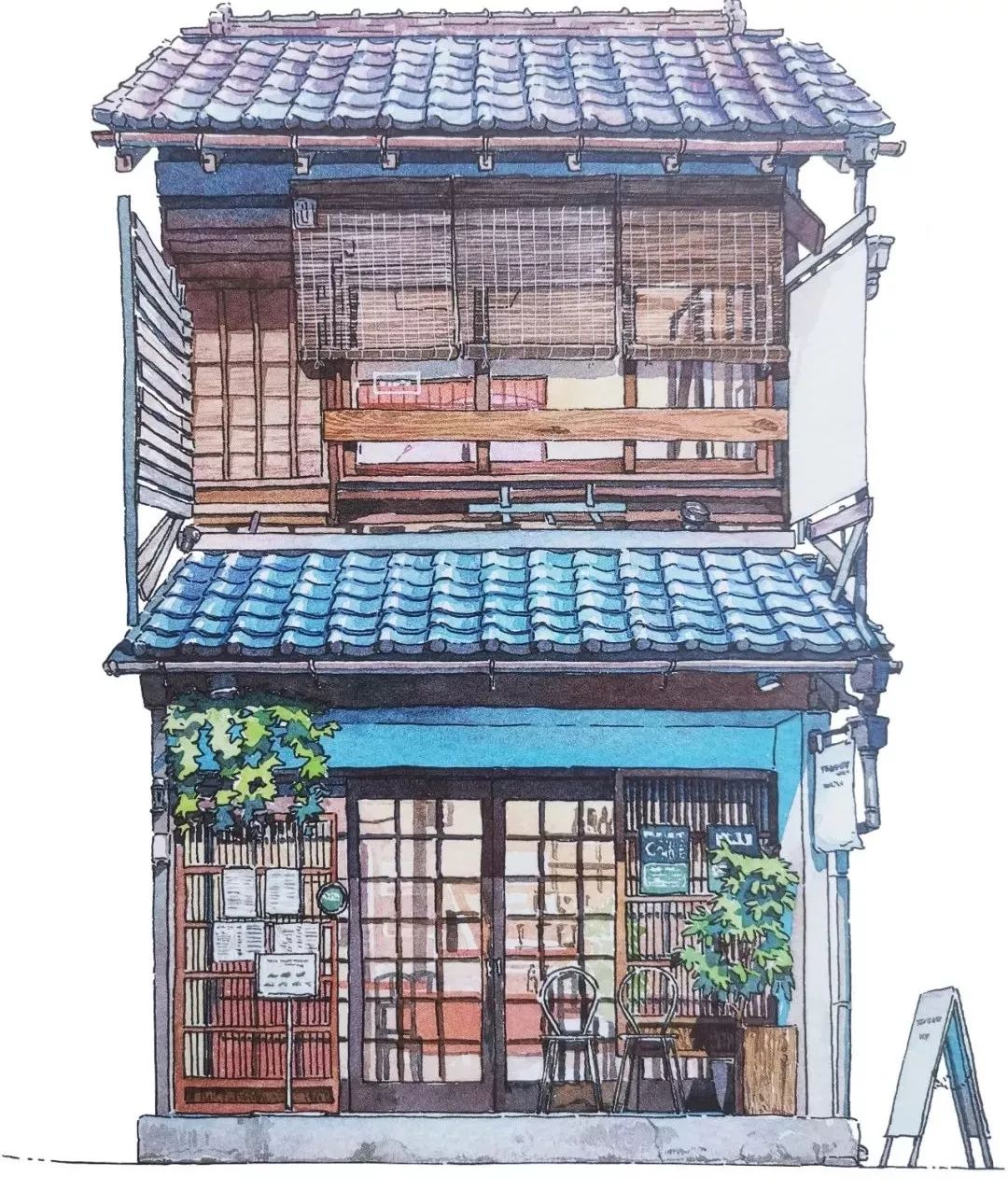 天气之子中唯美画面的水彩画 (天气之子中唯美画面水彩画)