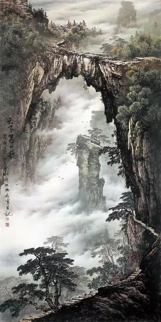 曾刚国画山水技法4,曾刚雪景国画山水画图片