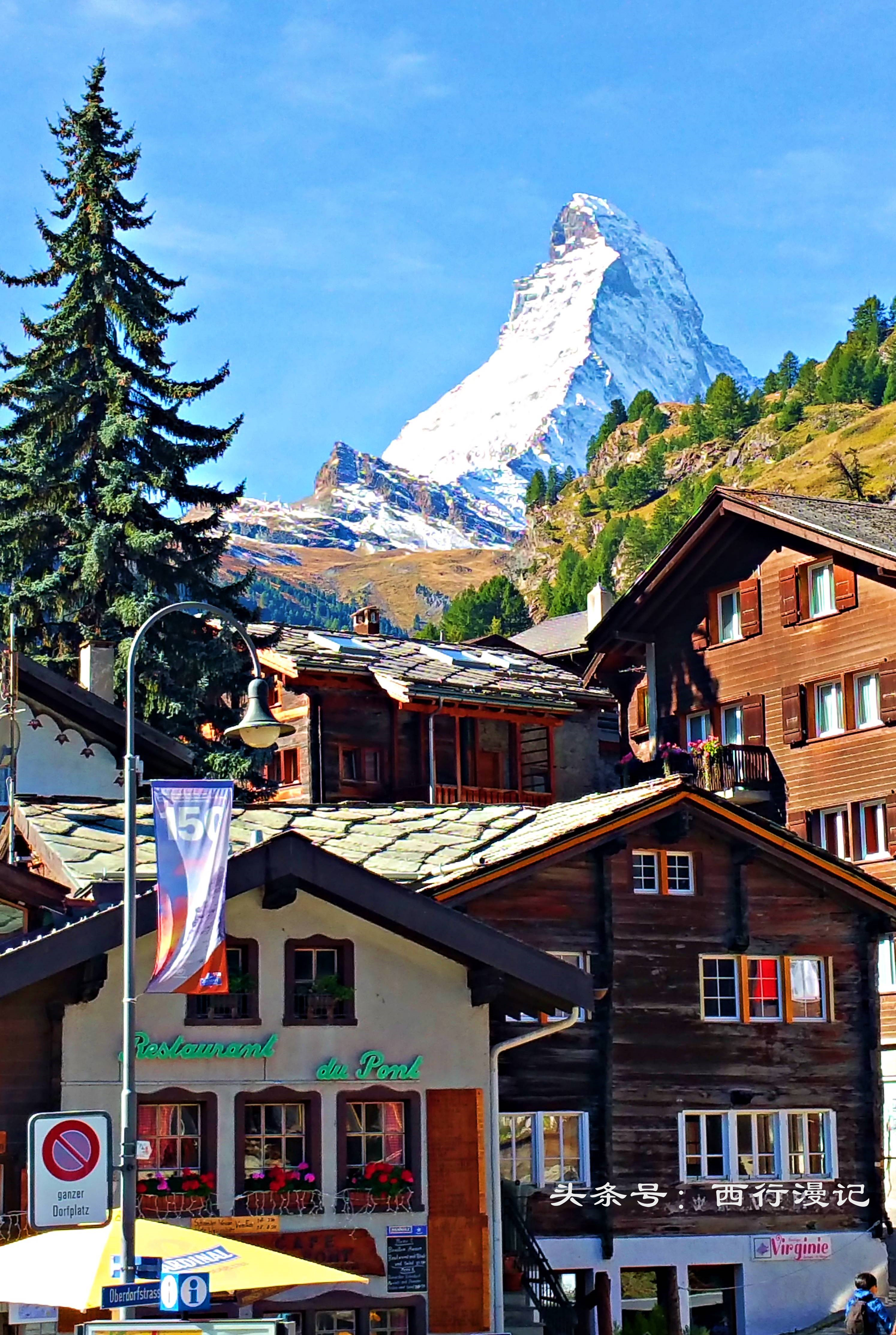 瑞士风景绝美的山,瑞士绝美的山村风光