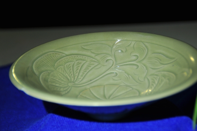 耀州窑刻花斗笠盏,耀州窑斗笠盏剔花和刻花的区别