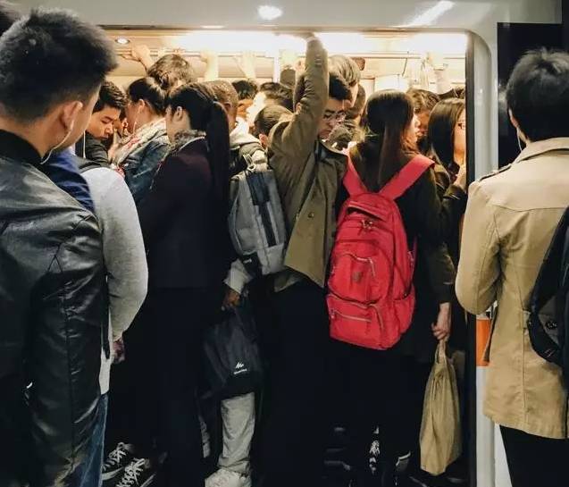 上海最让人吐槽的地铁,上海地铁16号线太挤了视频