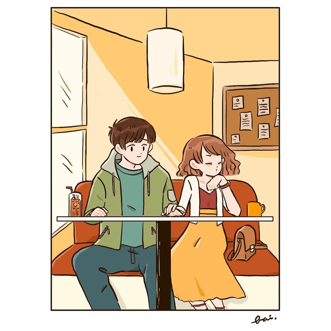 最温馨的情侣小漫画,温馨情侣漫画