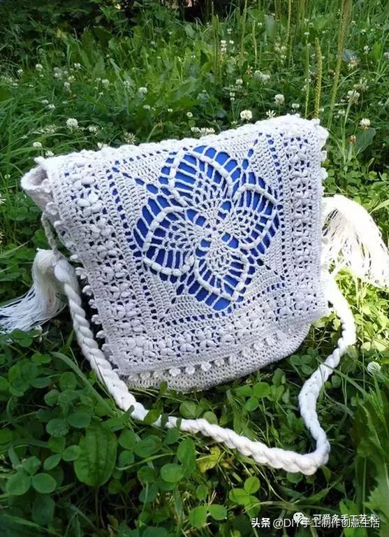 厉害了，极美爱尔兰钩花包包，看了这个才是真服气