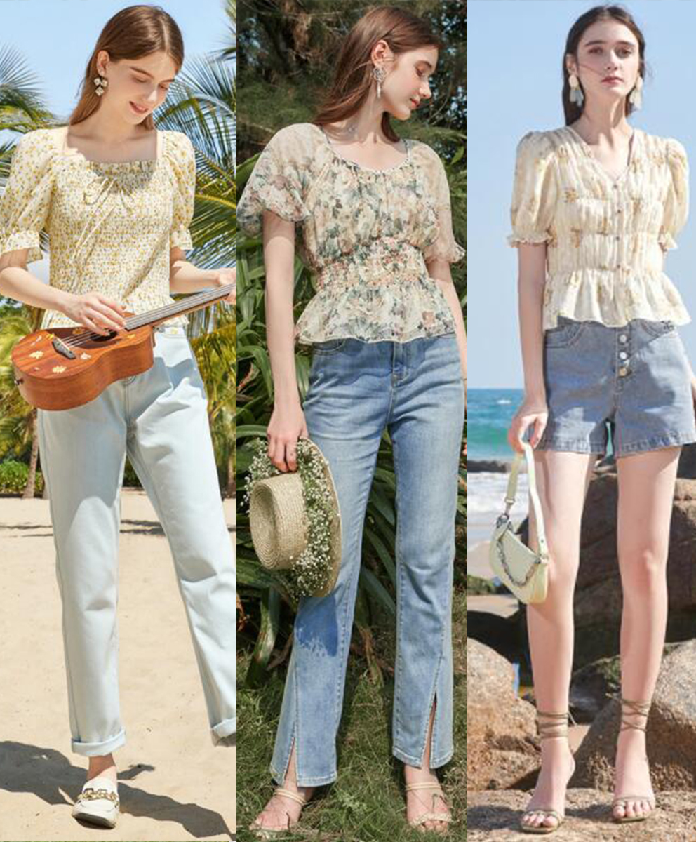 雪纺衫穿搭技巧夏季时尚,搭配时尚轻盈的雪纺衫超赞