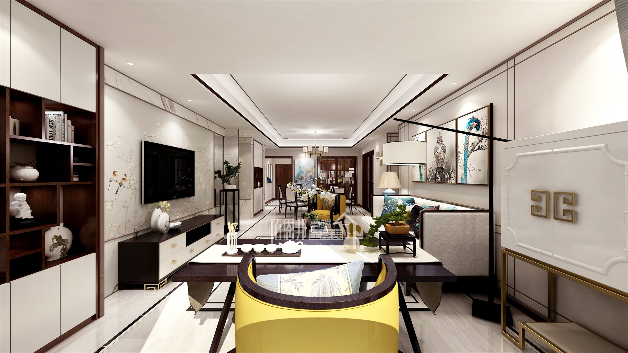 湘熙水郡湖景,湘熙水郡91平样板房