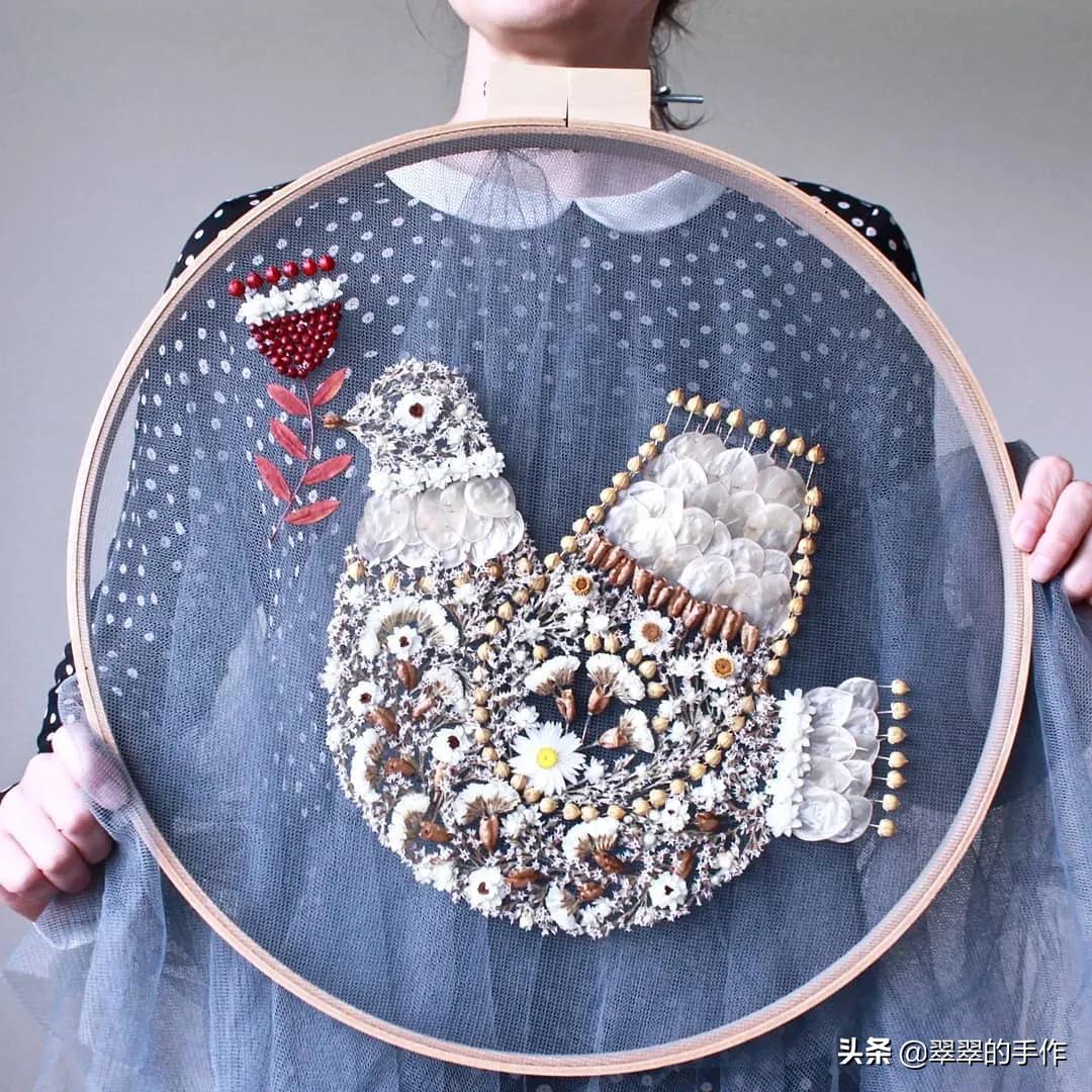 干花刺绣来源,干花刺绣图案