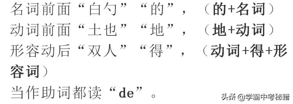 “的、地、得”讲解，看了再也不会混淆了