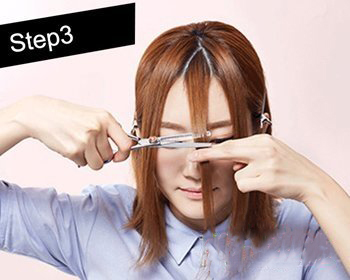 齐刘海怎么剪教程图解,小孩齐刘海怎么剪