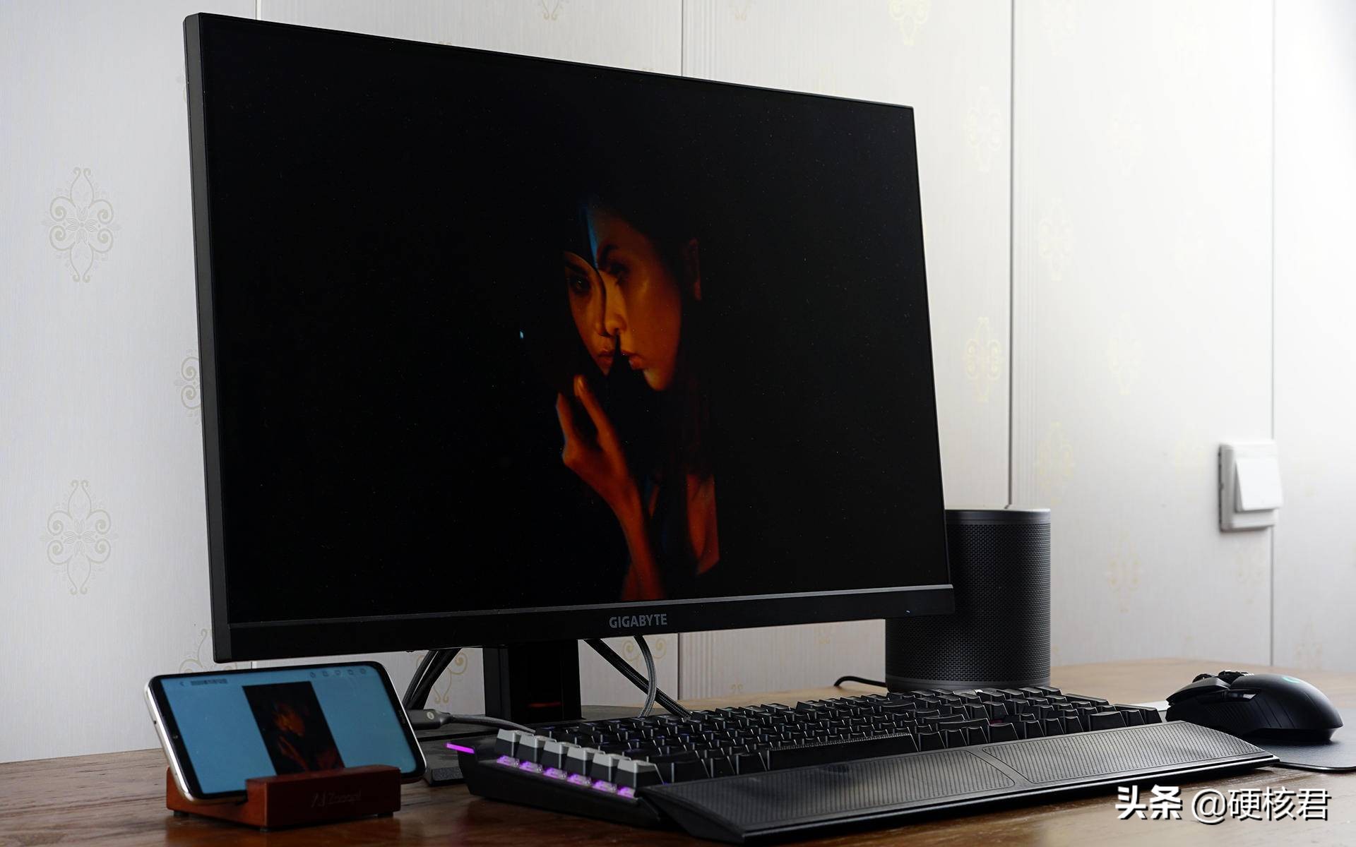 技嘉m27q显示器评测,技嘉m27qkvm