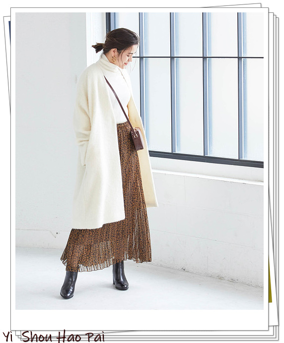 10款纯色系大衣的配色方案,5种颜色大衣25种日系look内搭