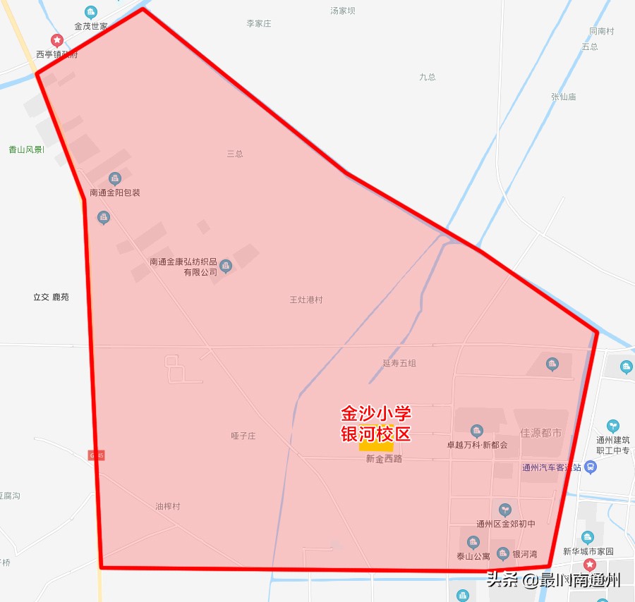 通州2024施教区,南通通州2022施教区