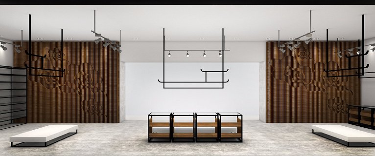 男装服装店室内设计案例效果图,男装店铺设计案例效果图