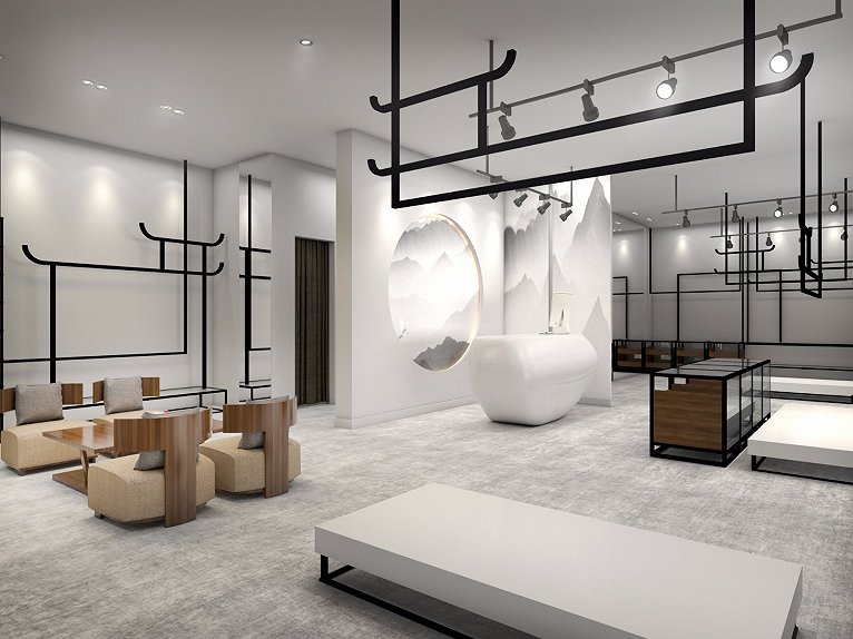 男装服装店室内设计案例效果图,男装店铺设计案例效果图