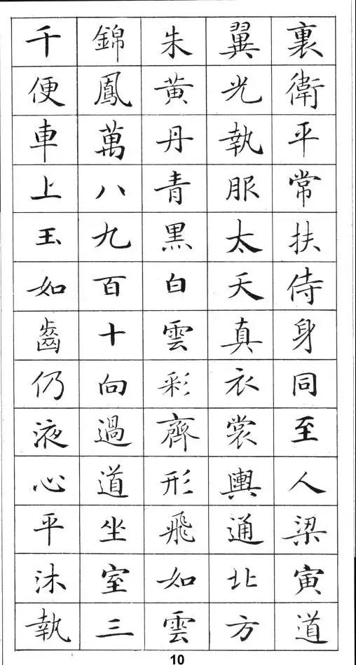 卢中南灵飞经钢笔字帖入门,钢笔书写灵飞经手机版大图