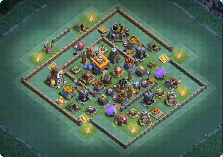 部落冲突八本战争基地阵型,部落冲突刚上八本最强阵型