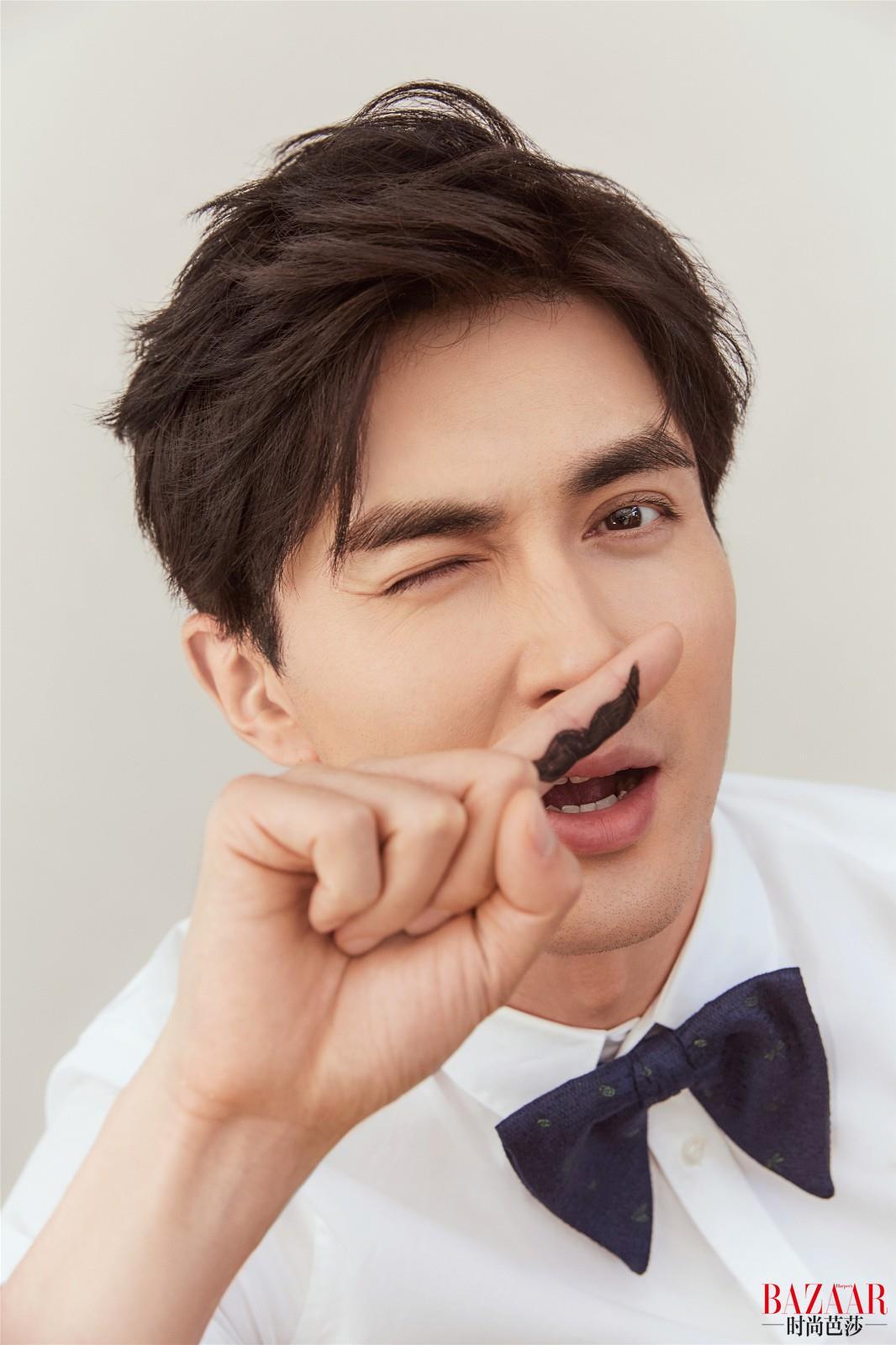 《时尚芭莎》杂志中高伟光的时装造型和古装造型有什么不同