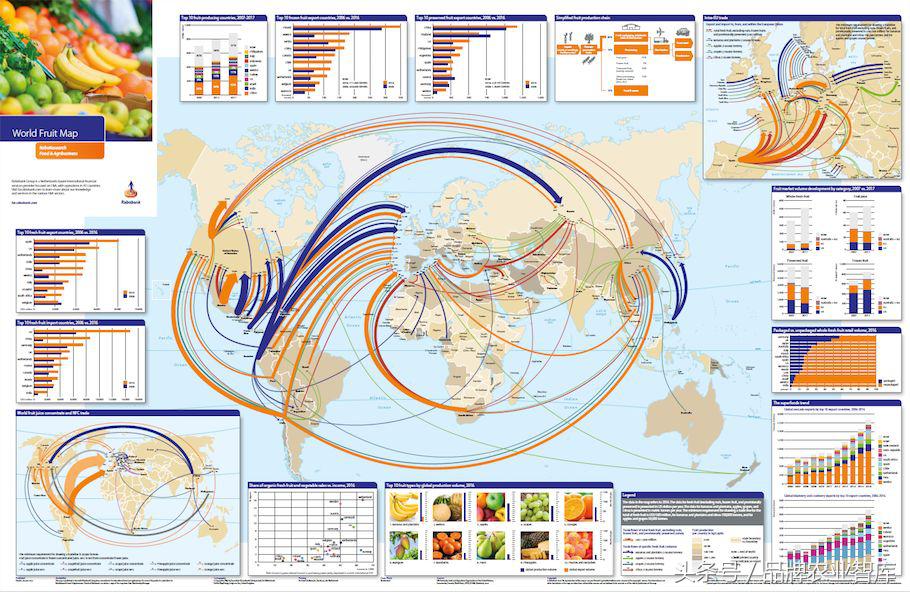 2018世界水果地图来了！蓝莓等超级水果推动全球水果贸易
