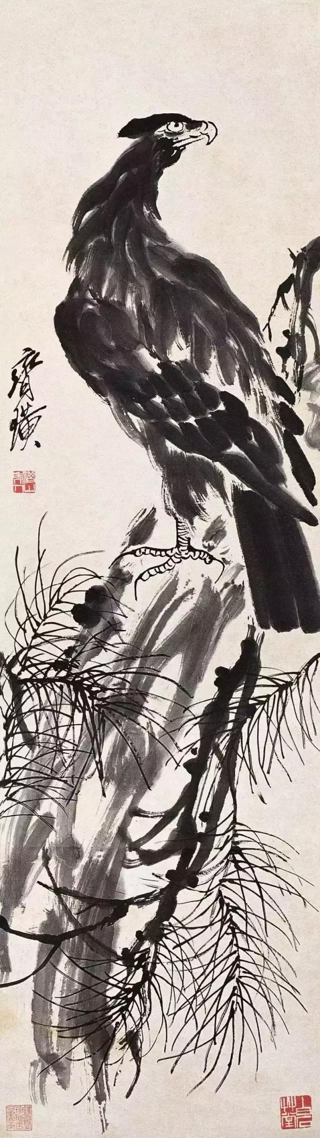 鉴赏岳飞书法非一般的霸气,雄姿英发大师笔下的鹰