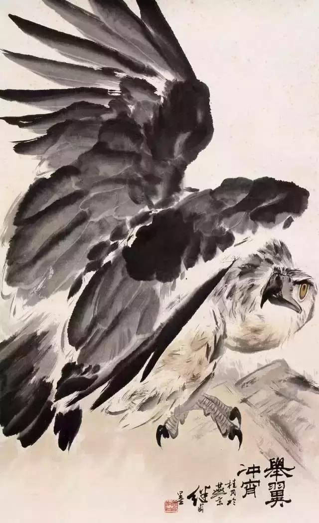 鉴赏岳飞书法非一般的霸气,雄姿英发大师笔下的鹰