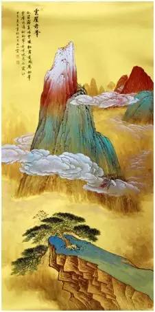 国画山水的上色,国画重彩山水上色技法